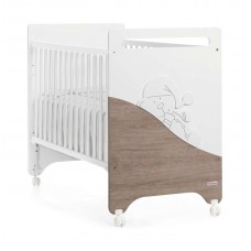 Cuna Good Night Blanco Mate y Acacia de Trama